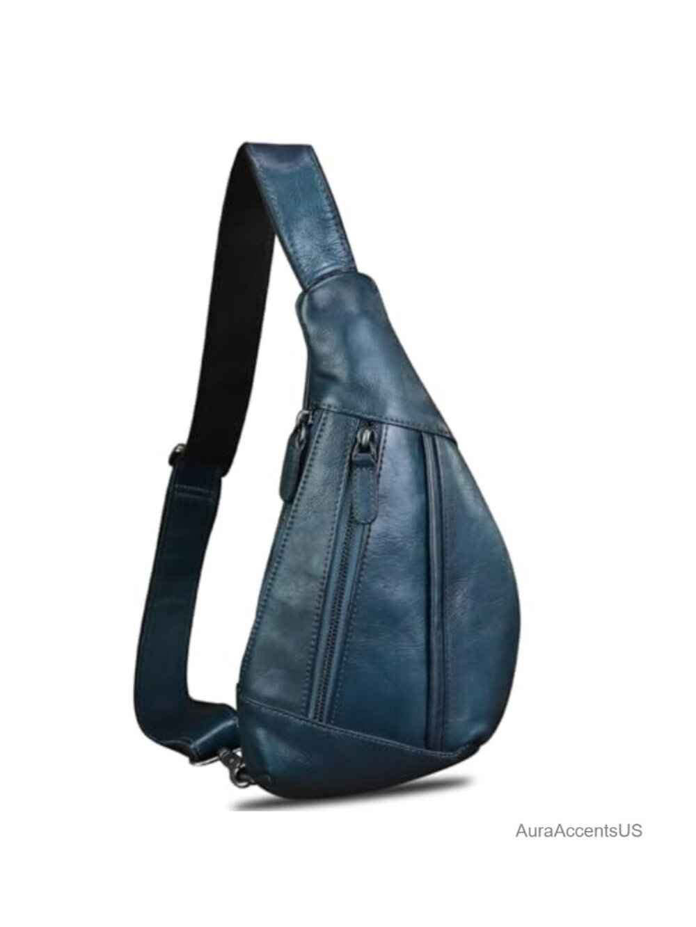 Genuine Leather Sling Bag Crossbody Chest Backpack Purse Travel Hiking